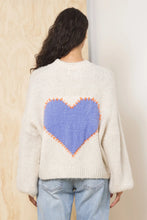 Load image into Gallery viewer, VINTAGE HAVANA-JACQUARD HEART SWEATER
