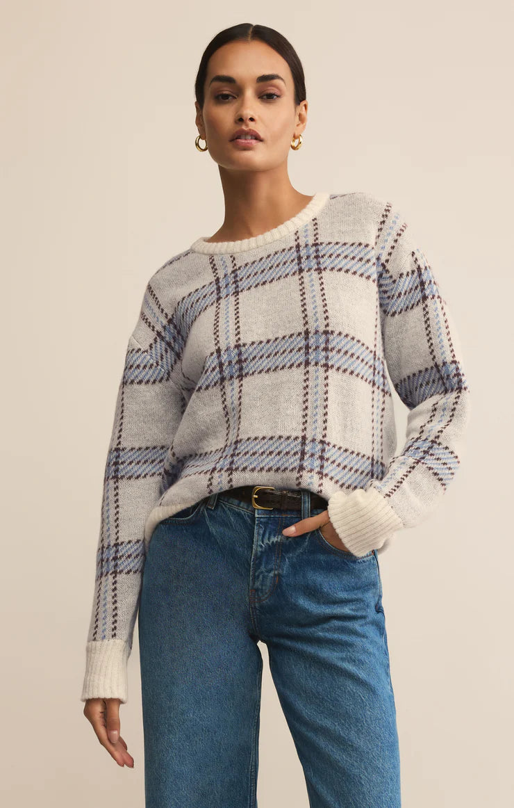 Z SUPPLY-JUNCTION PLAID SWEATER