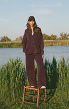 Load image into Gallery viewer, Z SUPPLY-HUNTER KNIT PANT IN CHOCOLATE CHERRY
