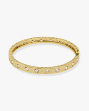 Load image into Gallery viewer, MELINDA MARIA-ASHLEY HINGE CUFF GOLD-WHITE
