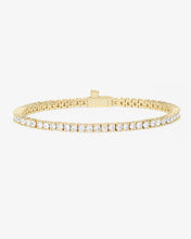Load image into Gallery viewer, MELINDA MARIA-HEIRESS TENNIS BRACELET GOLD/WHITE
