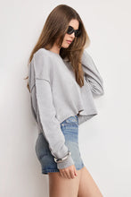Load image into Gallery viewer, GOOD AMERICAN-COZY KNIT CREW NECK IN GREY
