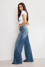 Load image into Gallery viewer, GOOD AMERICAN-SOFT TECH GOOD WAIST PALAZZO JEAN
