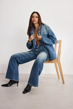 Load image into Gallery viewer, GOOD AMERICAN-SOFT TECH GOOD WAIST PALAZZO JEAN
