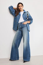 Load image into Gallery viewer, GOOD AMERICAN-SOFT TECH GOOD WAIST PALAZZO JEAN
