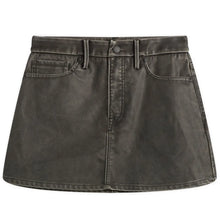 Load image into Gallery viewer, GOOD AMERICAN-FAUX LEATHER GOOD 90’S MINI SKIRT
