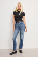 GOOD AMERICAN- GOOD ICON STRAIGHT ANKLE JEANS (INDIGO1082)