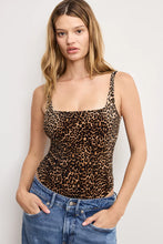 Load image into Gallery viewer, GOOD AMERICAN-VELVET MODERN TANK BODYSUIT (MINI LUCKY LEOPARD)
