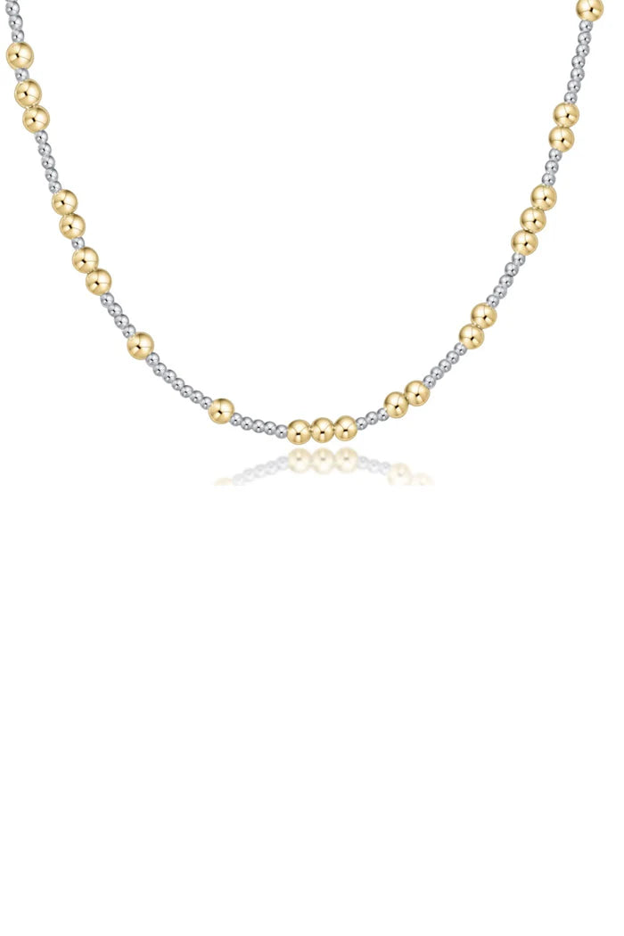 ENEWTON-“17” CHOKER HOPE UNWRITTEN 4MM MIXED METAL