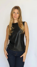 Load image into Gallery viewer, ANOTHER LOVE-ASYMMETRICAL VEGAN LEATHER TOP
