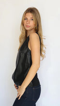 Load image into Gallery viewer, ANOTHER LOVE-ASYMMETRICAL VEGAN LEATHER TOP
