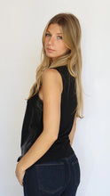 Load image into Gallery viewer, ANOTHER LOVE-ASYMMETRICAL VEGAN LEATHER TOP
