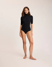 Load image into Gallery viewer, COMMANDO-BALLET SHORT SLEEVE TURTLENECK BODYSUIT IN BLACK

