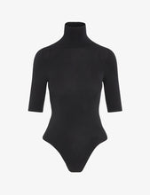 Load image into Gallery viewer, COMMANDO-BALLET SHORT SLEEVE TURTLENECK BODYSUIT IN BLACK
