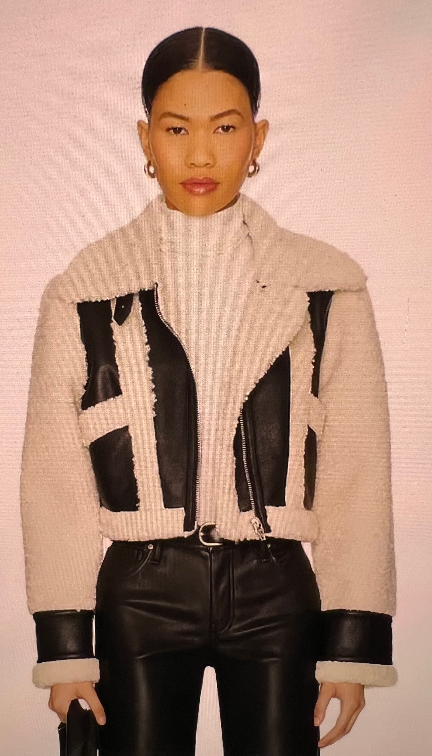 BLANK NYC-INNER SPARK CROPPED FAUX LEATHER JACKET