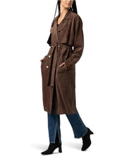 Load image into Gallery viewer, BLANK NYC-DOWN TO EARTH FAUX SUEDE TRENCH COAT
