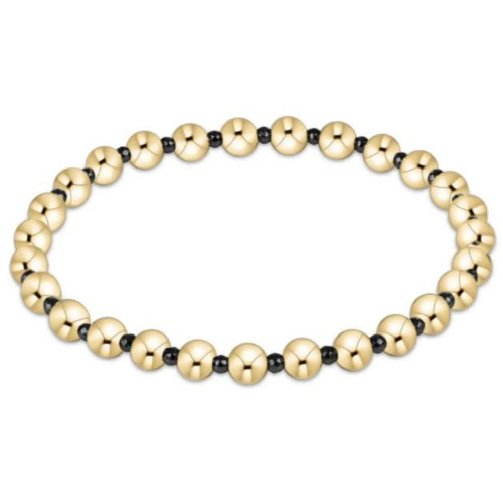 ENEWTON-FACETED HEMATITE GRATEFUL PATTERN 5MM BEAD BRACELET