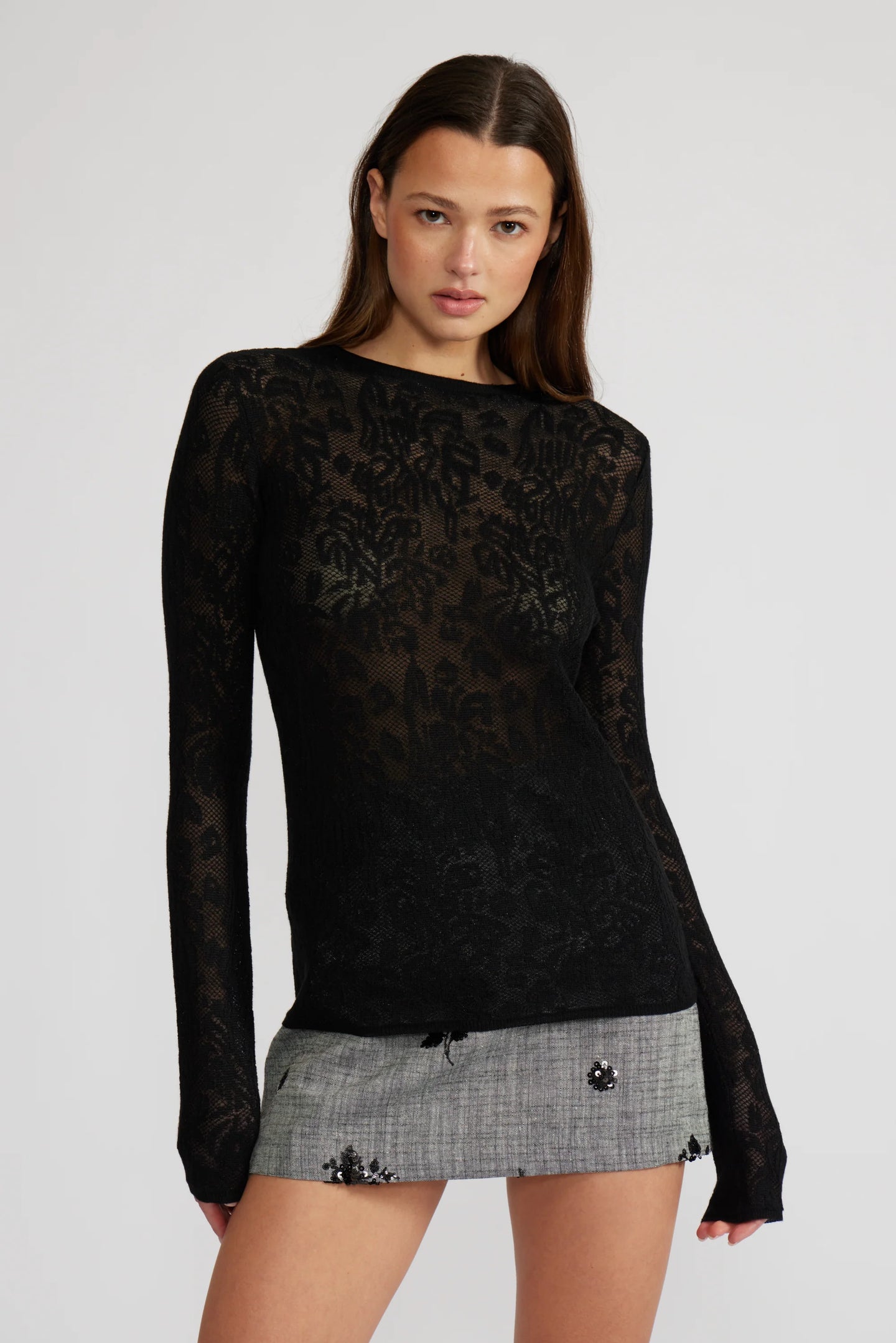 LUCY PARIS-MESA LACE TOP