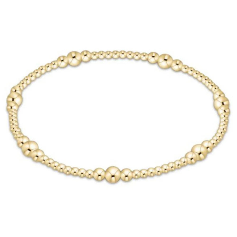 ENEWTON-PURPOSE GOLD 4MM BEAD BRACELET