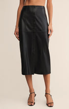 Load image into Gallery viewer, Z SUPPLY-REINE FAUX LEATHER MIDI SKIRT
