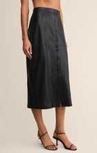 Load image into Gallery viewer, Z SUPPLY-REINE FAUX LEATHER MIDI SKIRT
