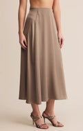 Z SUPPLY- NORTHPOINTE MIDI SKIRT IN MOONLIGHT
