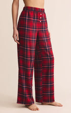 Load image into Gallery viewer, Z SUPPLY-HANGOUT PLAID PANT IN HAUTE RED
