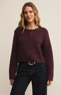 Z SUPPLY-BREEN CARDIGAN IN MERLOT