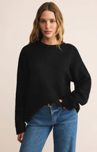 Load image into Gallery viewer, Z SUPPLY-SNOWED IN SWEATER IN BLACK
