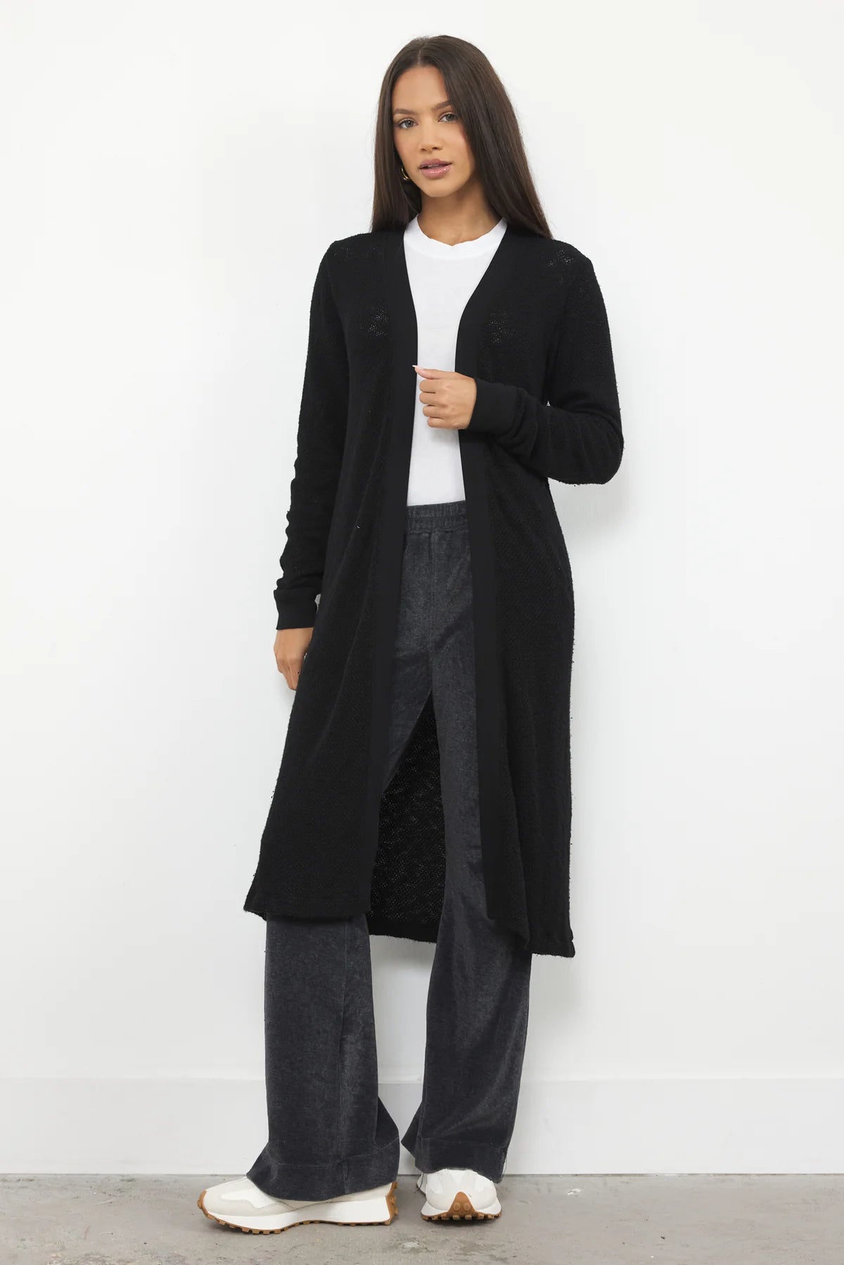 LA MADE-ADELINE SWEATER MIDI LENGTH CARDIGAN