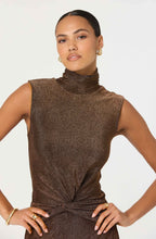 Load image into Gallery viewer, ASTR THE LABEL-RIANA DRESS IN BROWN METALLIC
