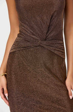 Load image into Gallery viewer, ASTR THE LABEL-RIANA DRESS IN BROWN METALLIC
