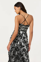 Load image into Gallery viewer, ASTR THE LABEL-SAOIRSE DRESS IN BLACK SILVER
