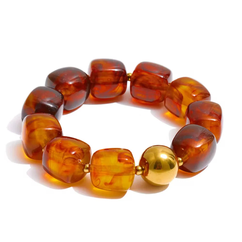 SAHIRA-PEBBLES STRETCHY BRACELET