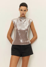 Load image into Gallery viewer, ELODIE-SABRINA SEQUIN TOP
