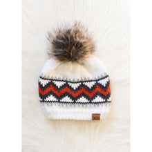 Load image into Gallery viewer, PANACHE APPAREL-PATTERNED POM HAT

