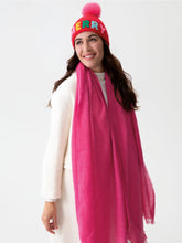 Load image into Gallery viewer, SHIRALEAH- BELLE SCARF IN PINK
