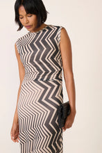 Load image into Gallery viewer, SANCTUARY-SHIRRED MESH DRESS IN FROST
