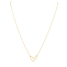 Load image into Gallery viewer, SAHIRA-ABIGAIL OPEN HEART NECKLACES GOLD
