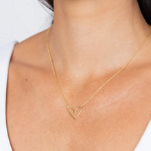 Load image into Gallery viewer, SAHIRA-ABIGAIL OPEN HEART NECKLACES GOLD
