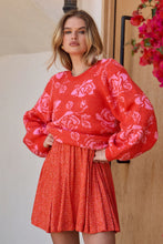 Load image into Gallery viewer, SALT WATER LUXE-NOELE LONG SLEEVE SWEATER VINTAGE RED
