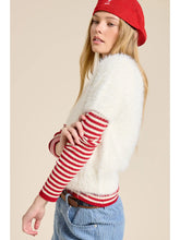Load image into Gallery viewer, MIMOSA-FUZZY KNIT SHORT SLEEVE SWEATER
