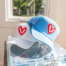 Load image into Gallery viewer, HOUSE OF SHAN-TRUCKER HAT FUZZY RED PATCH
