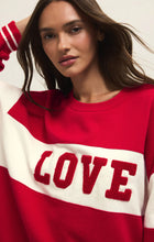 Load image into Gallery viewer, Z SUPPLY-OVERSIZED LOVE SWEATSHIRT
