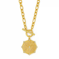 ELLIE VAIL-BRIAR TOGGLE CHAIN MEDALLON