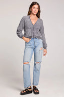 SALTWATER LUXE-LOUIS HEATHER GREY SWEATER