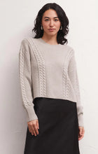 Load image into Gallery viewer, Z SUPPLY- ETERNAL METALLIC CABLE SWEATER
