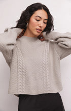 Load image into Gallery viewer, Z SUPPLY- ETERNAL METALLIC CABLE SWEATER
