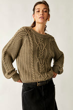 Load image into Gallery viewer, FREE PEOPLE- FRANKIE CABLE SWEATER
