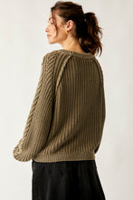 Load image into Gallery viewer, FREE PEOPLE- FRANKIE CABLE SWEATER
